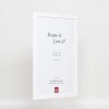 Efektní dřevěný rám profil 2210 bílý 7x10 cm antireflexní sklo