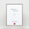 Efektní rám z masivního dřeva profil 25 šedý 7x10 cm čiré sklo