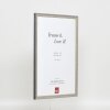Efektní rám z masivního dřeva profil 25 šedý 7x10 cm čiré sklo