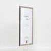 Efektní rám z masivního dřeva profil 25 šedý 7x10 cm čiré sklo