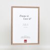 Efektní rám z masivního dřeva profil 25 ořechově hnědý 7x10 cm čiré sklo