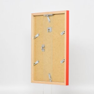 Dřevěný rám Top Cube 7x10 cm červené antireflexní sklo