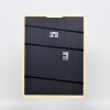 Efektní dřevěný rám profil 32 světle hnědý 7x10 cm normální sklo