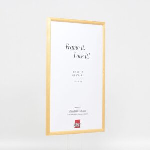 Efektní rám z masivního dřeva profil 20 zlatý 7x10 cm muzejní sklo