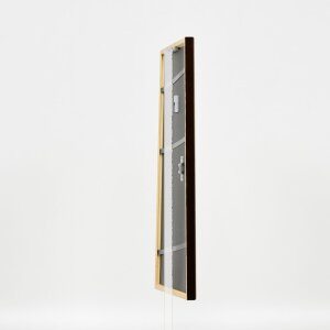 Efektní dřevěný rám profil 23 světle hnědý 7x10 cm muzejní sklo