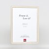 Efektní dřevěný rám profil 38 bílý 7x10 cm normální sklo