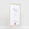 Efektní dřevěný rám profil 38 bílý 7x10 cm normální sklo