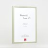 Efektní dřevěný rám profil 35 zelený 7x10 cm muzejní sklo