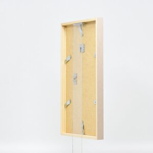 Efektní dřevěný rám profil 35 světle hnědý 7x10 cm muzejní sklo