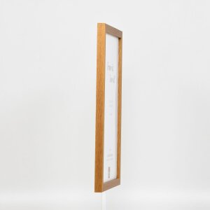 Efektní dřevěný rám profil 33 dub 7x10 cm normální sklo
