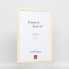 Efektní dřevěný rám profil 89 bílý 7x10 cm normální sklo