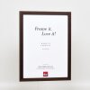 Efektní dřevěný rám profil 33 wenge 7x10 cm antireflexní sklo