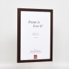 Efektní dřevěný rám profil 33 wenge 7x10 cm antireflexní sklo