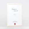 Efektní dřevěný rám profil 32 bílý 7x10 cm muzejní sklo