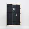 Efektní dřevěný rámový profil 32 šedomodré muzejní sklo 7x10 cm