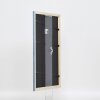 Efektní dřevěný rámový profil 32 šedomodré muzejní sklo 7x10 cm