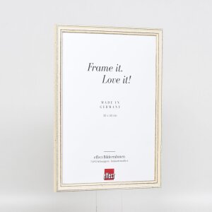 Efektní dřevěný rám profil 38 bílý 7x10 cm muzejní sklo
