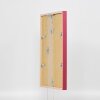 Efektní dřevěný rám profil 35 červený 7x10 cm normální sklo + distanční rámeček