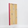 Efektní dřevěný rám profil 35 červený 7x10 cm normální sklo + distanční rámeček