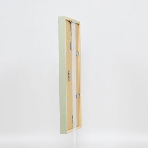 Efektní dřevěný rám profil 35 zelený 7x10 cm normální sklo + distanční rámeček