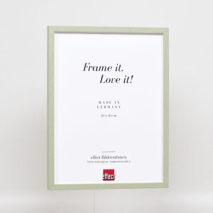 Efektní dřevěný rám profil 35 zelený 7x10 cm normální sklo + distanční rámeček
