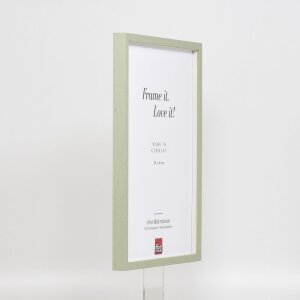 Efektní dřevěný rám profil 35 zelený 7x10 cm normální sklo + distanční rámeček