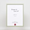 Efektní dřevěný rám profil 35 zelený 7x10 cm normální sklo + distanční rámeček