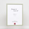 Efektní dřevěný rám profil 35 zelený 7x10 cm normální sklo + distanční rámeček