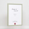 Efektní dřevěný rám profil 35 zelený 7x10 cm normální sklo + distanční rámeček