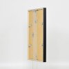 Efektní dřevěný rám profil 35 černý 7x10 cm normální sklo + distanční rámeček
