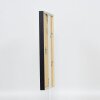 Efektní dřevěný rám profil 35 černý 7x10 cm normální sklo + distanční rámeček