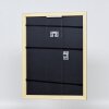 Efektní dřevěný rám profil 21 modrý 7x10 cm muzejní sklo