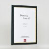 Efektní dřevěný rám profil 21 modrý 7x10 cm muzejní sklo