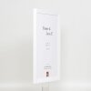 Efektní dřevěný rám Top N bílé antireflexní sklo 7x10 cm