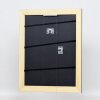 Efektní rám z masivního dřeva profil 30 černý 7x10 cm muzejní sklo