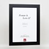 Efektní rám z masivního dřeva profil 30 černý 7x10 cm muzejní sklo