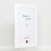 Efektní rám z masivního dřeva profil 30 bílý 7x10 cm akrylové sklo