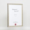 Efektní dřevěný rám profil 2070 normální sklo 7x10 cm stříbrný