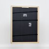 Efektní dřevěný rám profil 2070 normální sklo 7x10 cm zlatý