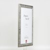 Efektní dřevěný rám profil 94 stříbrný 7x10 cm muzejní sklo