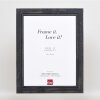 Efektní rám na obrazy z masivního dřeva 2240 černý 7x10 cm normální sklo