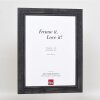 Efektní rám na obrazy z masivního dřeva 2240 černý 7x10 cm normální sklo