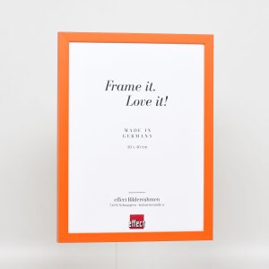 Dřevěný rám Top Cube 70x100 cm oranžové antireflexní sklo