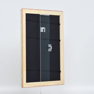 Efekt dřevěný barokní rám profil 37 antická stříbrná 70x70 cm akrylové sklo