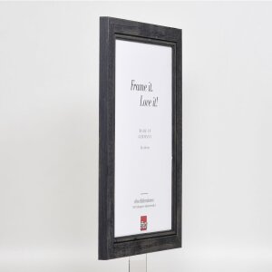Efektní rám na obrazy z masivního dřeva 2240 černý 70x70 cm muzejní sklo