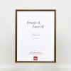 Efektní rám z masivního dřeva profil 22 hnědo-zlatý 9x13 cm čiré sklo