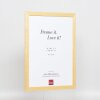 Efektní dřevěný rám profil 2210 přírodní 9x13 cm antireflexní sklo