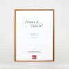 Efektní dřevěný rám profil 23 světle hnědý 9x13 cm antireflexní sklo