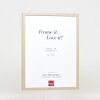 Efektní dřevěný rám profil 35 světle hnědý 9x13 cm antireflexní sklo