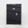 Efektní rám z masivního dřeva profil 25 žlutý 9x13 cm čiré sklo